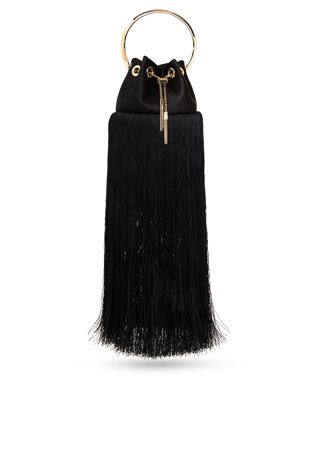 Jimmy Choo offers Black Tassel Evening Shoulder Bag